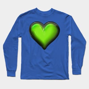 Green Heart Long Sleeve T-Shirt